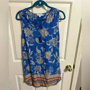 Beachlunchlounge Floral Sleeveless Tassel Sundress Small